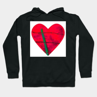 "Guarded" heart image products Hoodie